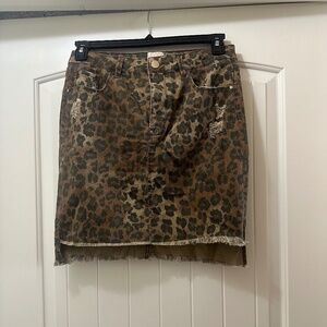 GB Cheetah Print Skirt